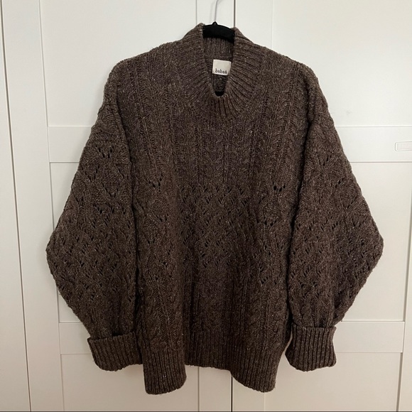 Babaa Sweaters - Babaa No 53 Jumper - Oak - One Size - Wool